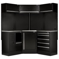 Draper BUNKER 18 Piece Modular Storage Corner Combo with Stainless Steel Worktop, 3454mm £2,290.42